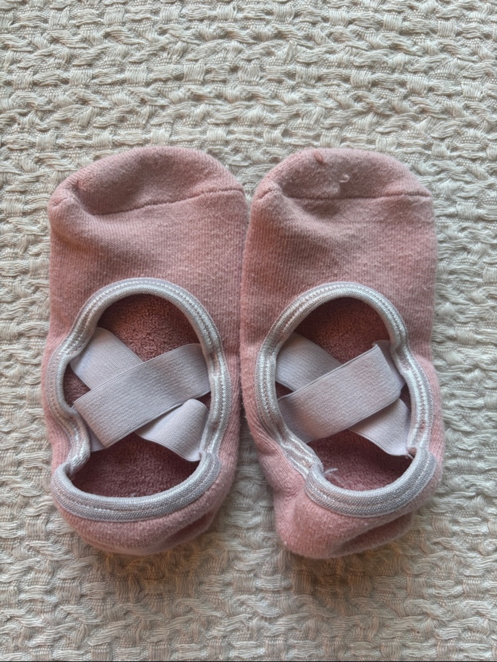 Pink Ballet Slipper No-Show Socks